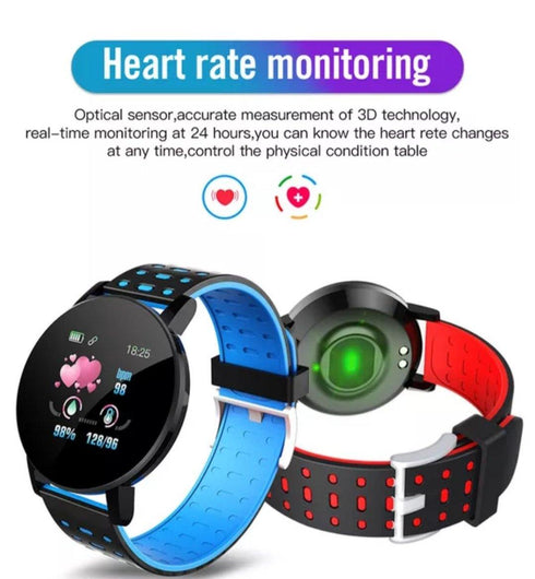 AQ Smart Watch & Health Tracker - Ocean Blue
